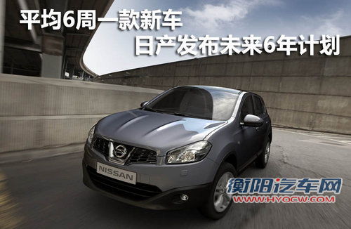 平均每6周一款新车 日产发布未来6年计划