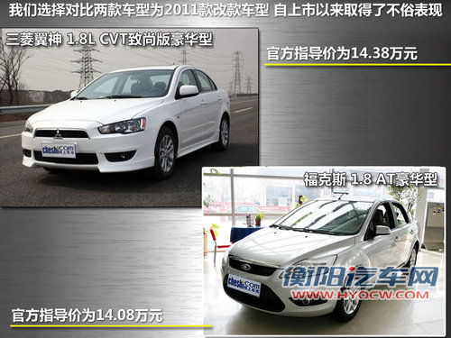 平民运动派 三菱翼神与福克斯静态对比解析 平民运动派 三菱翼神与福克斯静态对比解析