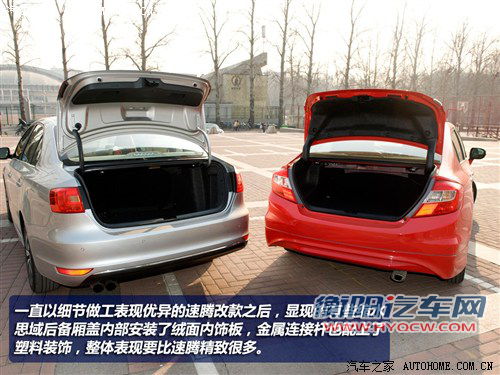 新一代的针锋相对 全新速腾详细对比新思域 新一代的针锋相对 全新速腾详细对比新思域