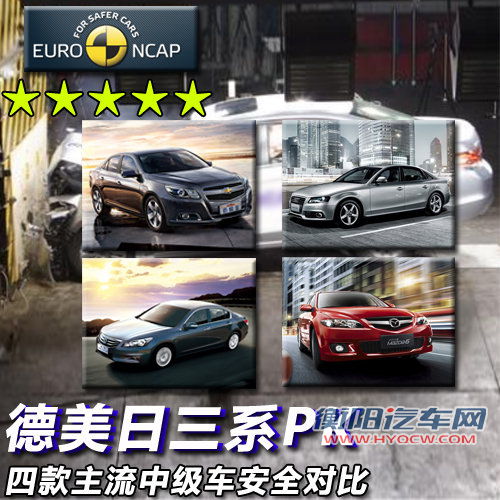 德美日三系主流中级车安全性能大PK