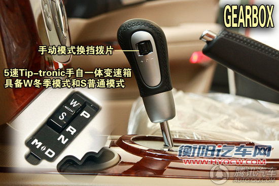 2011款 荣威W5 3.2 AT四驱尊域版 重点图解