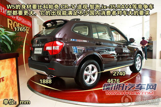 2011款 荣威W5 3.2 AT四驱尊域版 重点图解