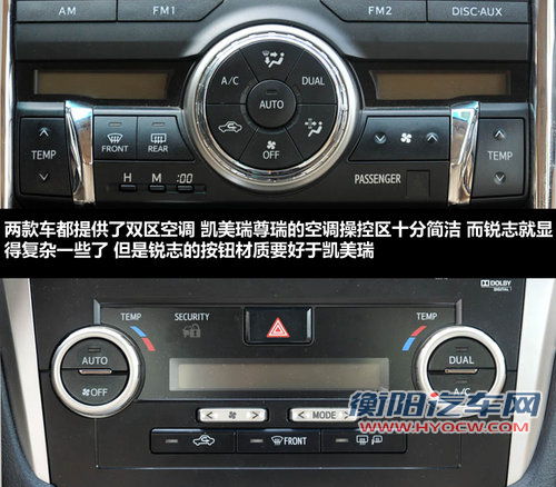 表里不如一 锐志风度版对比凯美瑞骏瑞