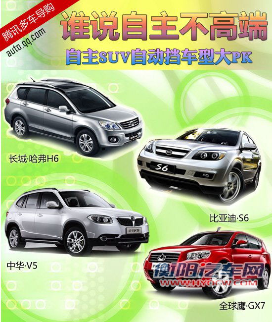 自主SUV自动挡车型