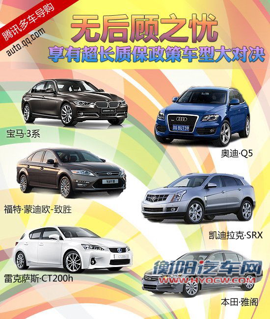 享有超长质保政策车型大对决 无后顾之忧