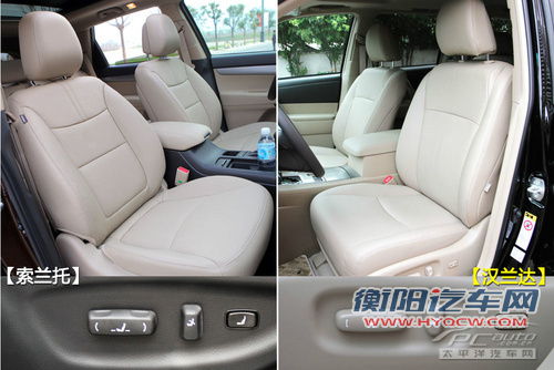 索兰托对比汉兰达