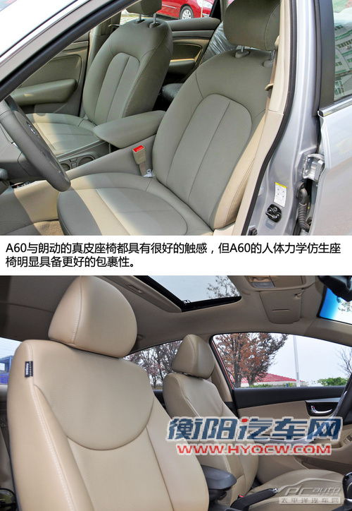 对比测试风神A60 朗动