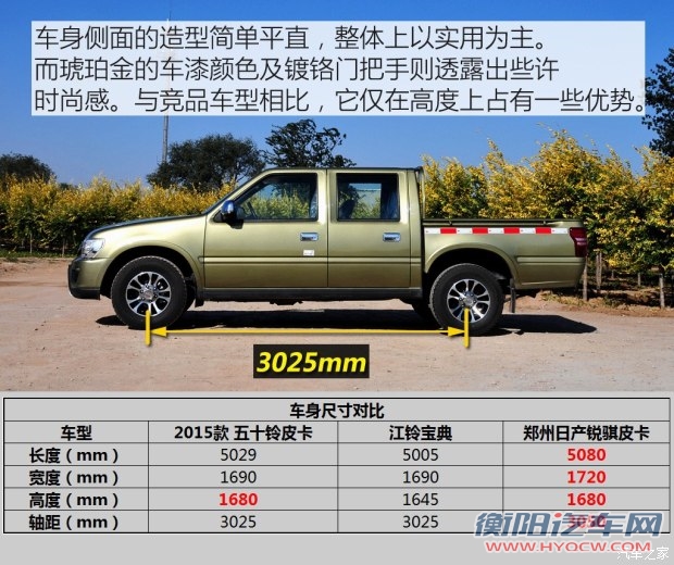 庆铃汽车 五十铃皮卡 2015款 2.8T两驱4JB1CT