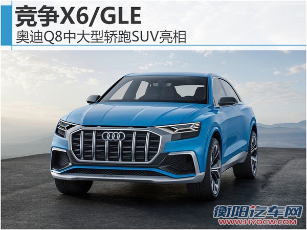 奥迪Q8中大型轿跑SUV亮相 竞争X6/GLE-图1